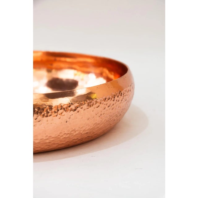 1920s Art Deco Hammered Copper Bowl, Vienna, 1920s For Sale - Image 5 of 7
