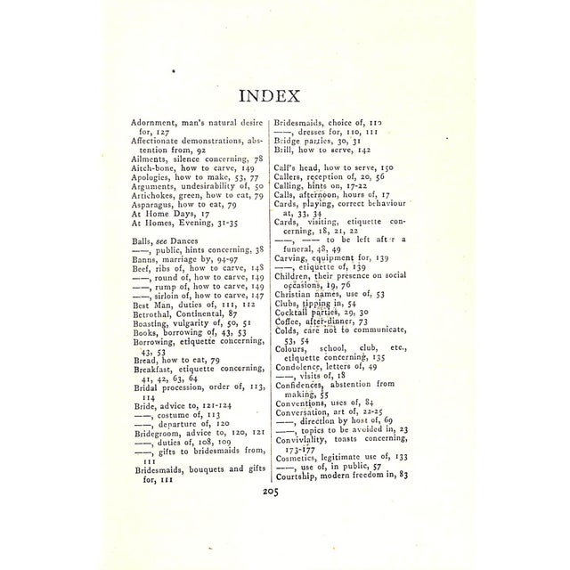"A Manual of Etiquette" 1949 Bickley, Nora For Sale In New York - Image 6 of 6