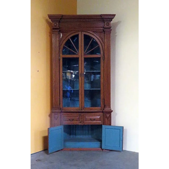 This large and handsome piece was formerly built in to a room. Made in England during the first half of the 19th century....