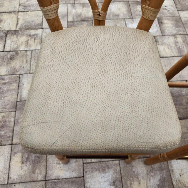 McGuire Counter Bar Stools Bamboo For Sale - Image 11 of 12