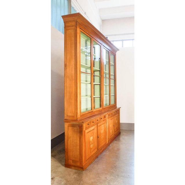 Large Cherry Pharmacy Cabinet, 1800s For Sale - Image 3 of 14