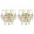 Large Golden Gilded Brass and Crystal Sconces from Palwa, Germany, 1970s, Set of 2 For Sale - Image 6 of 6