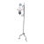 1930s Monterey Style Wrought Iron Floor Lamp For Sale