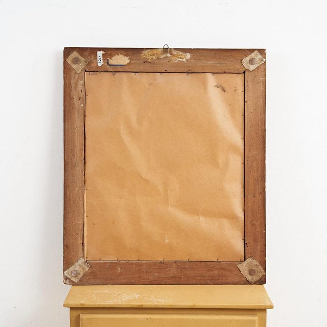 Vintage Mirror with Golden Frame For Sale - Image 6 of 7