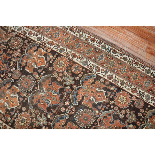 1930s Brown Tribal Persian Kurd Rug - 4'11" x 9'10" For Sale - Image 13 of 18