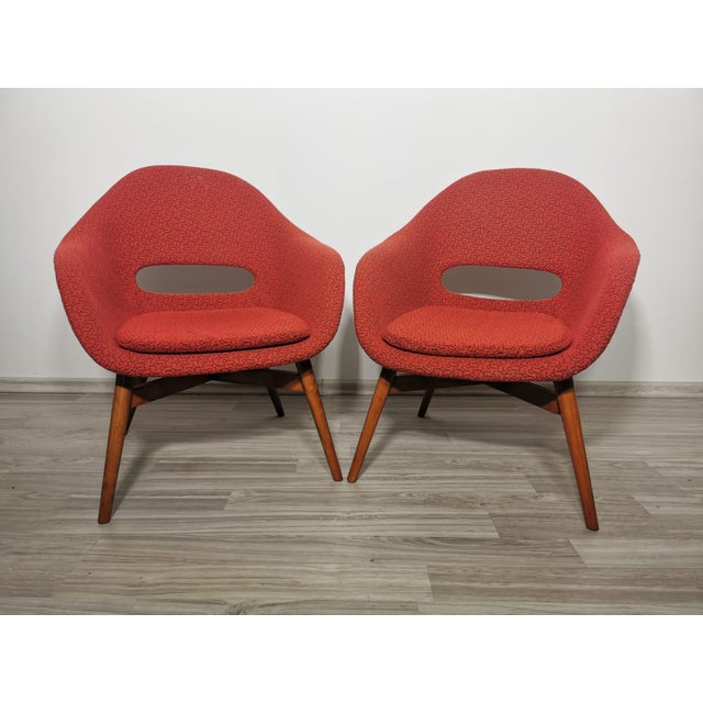 Set of Shell Armchairs by Miroslav Navratil, 1960s For Sale - Image 3 of 18