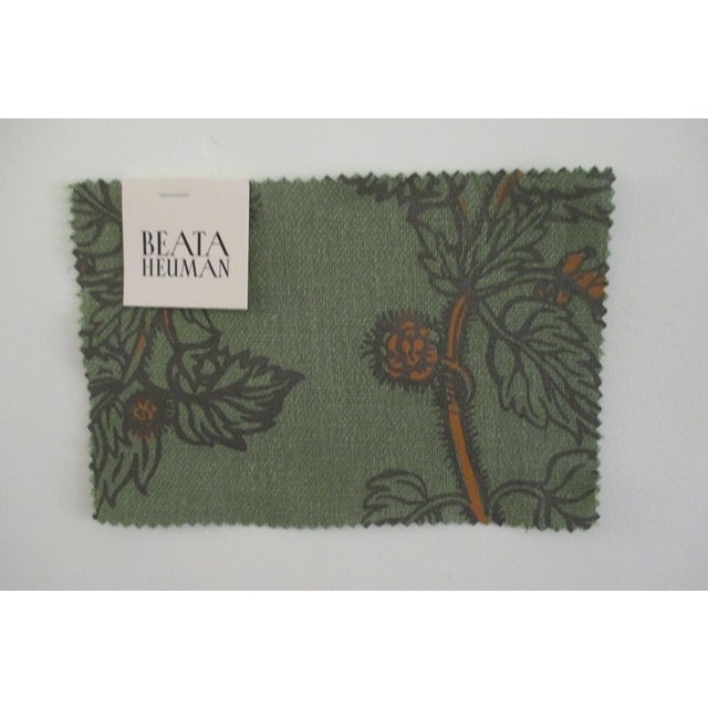 Green Bespoke Beata Heuman Country Wave Sofa For Sale - Image 8 of 8