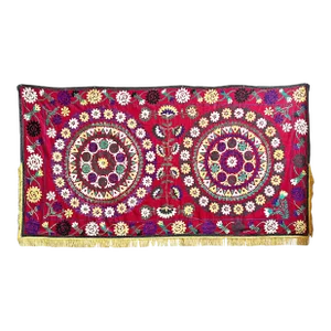 Mid 20th Century Vintage Colorful Suzani Textile
