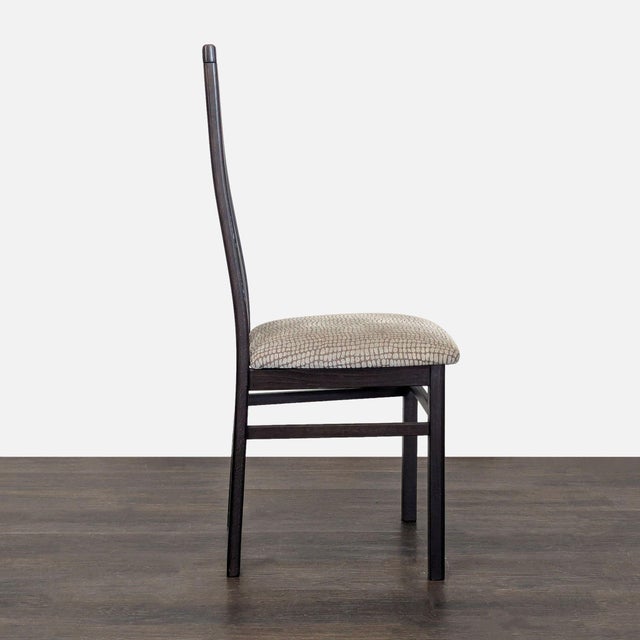 Craftsman Style Dining Chair With Upholstered Seat For Sale - Image 4 of 8