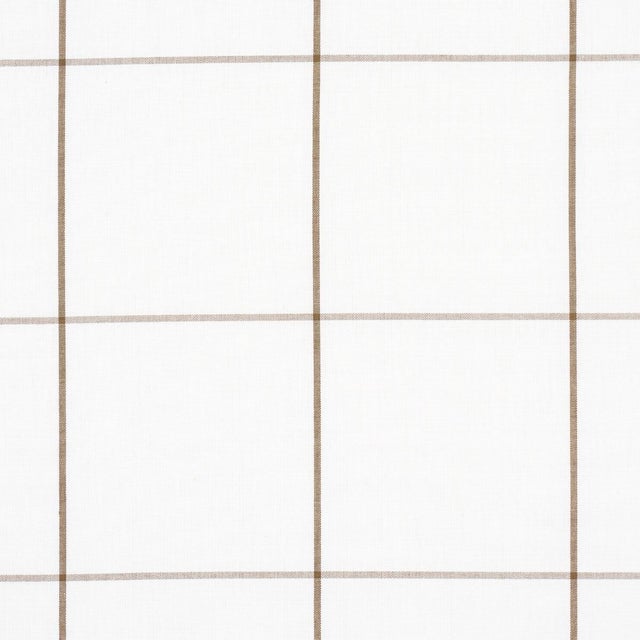 Contemporary SAMPLE - Schumacher x Veere Grenney Woodman Check Fabric In Berber Brown For Sale - Image 3 of 4