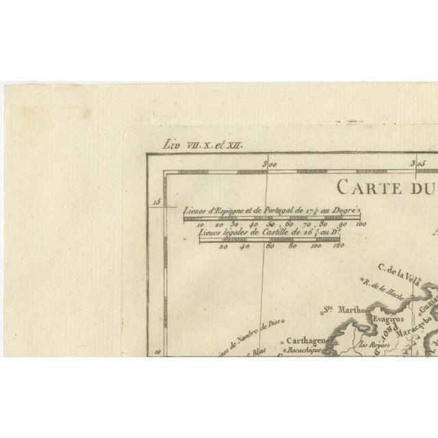 New Granada, New Andalusia and Guiana Map by Rigobert Bonne, 1780s For Sale - Image 3 of 12