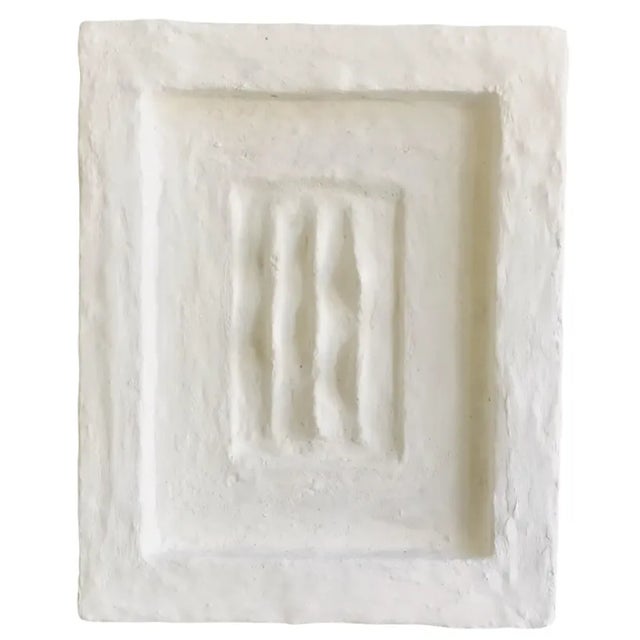 'Waves' Minimalist Plaster Painting For Sale In San Francisco - Image 6 of 6