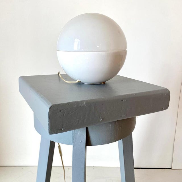 Large Vintage Wood Pedestal, Italy, 1950s For Sale - Image 11 of 12