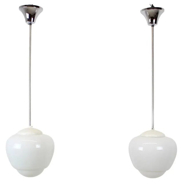 Mid-Century Pendant Lamp, Czechoslovakia, 1960s For Sale - Image 12 of 12