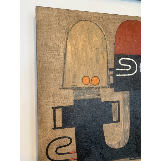 Textile David Storey “Black Spring” Oil & Acrylic on Canvas For Sale - Image 7 of 13