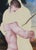 The Embrace by John Tarantola | Oil on Panel Painting of two figures embracing with surreal elements For Sale - Image 4 of 5