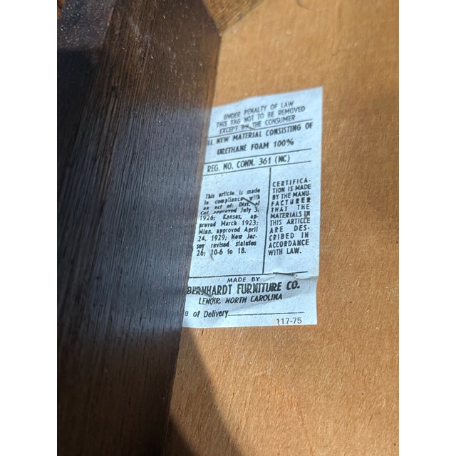 Wood 1970s Mid Century Modern Bernhardt Dining Chairs - Set of 4 For Sale - Image 7 of 7