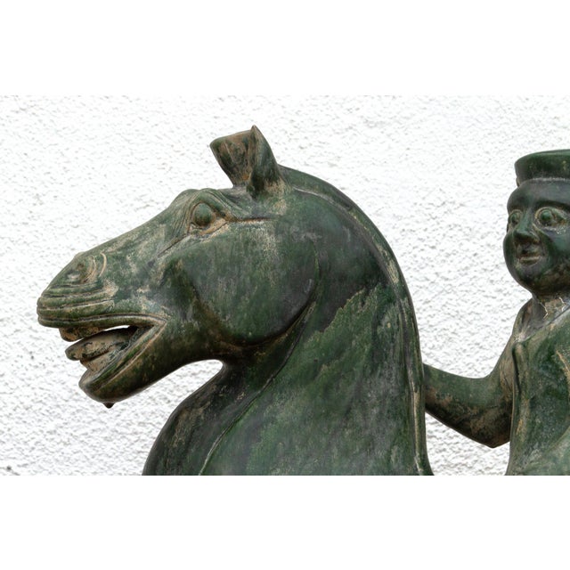 Large Tang Dynasty Style Horse & Rider For Sale - Image 4 of 10