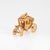 Mid-Century Modern Vintage Portuguese Carriage Charm 19k Yellow Gold Pendant Fine Jewelry For Sale - Image 3 of 7
