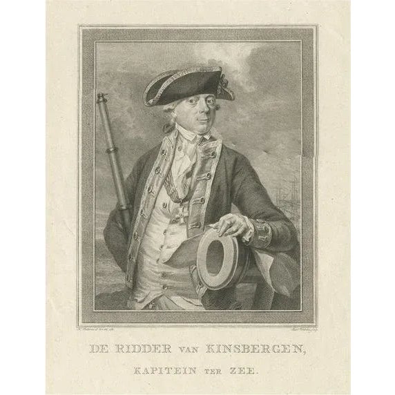 Portrait of Captain Van Kinsbergen, Paper For Sale - Image 6 of 6