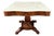 19th Century Flamed Mahogany Marble Top Center Table For Sale