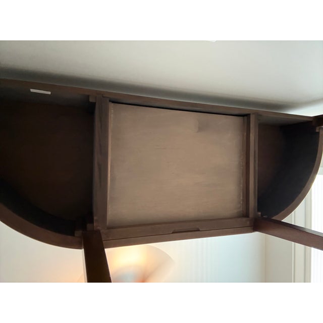 Brown Classically Styled Demi-Lune For Sale - Image 8 of 8