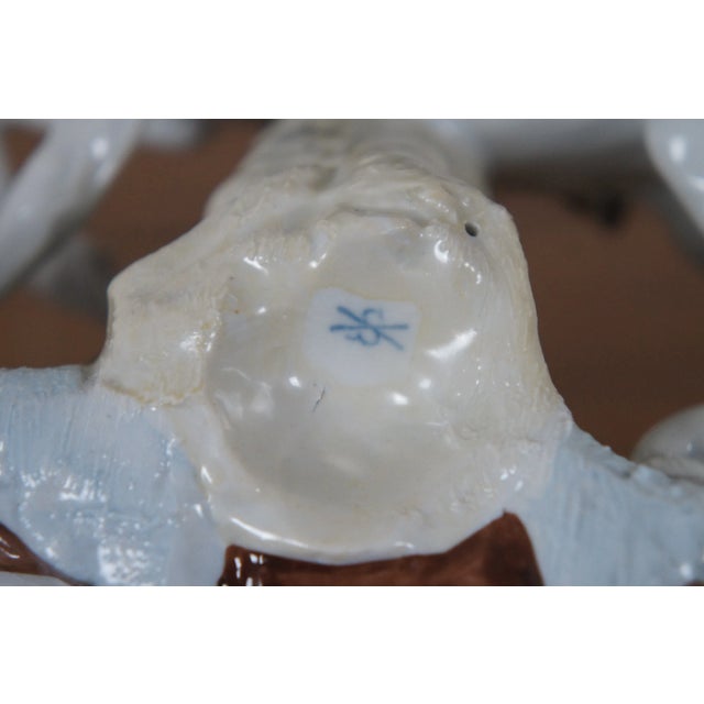 Early 20th Century German Shiebe Alsbach Kister Kpm Porcelain Napoleon Horse Figurine For Sale - Image 11 of 12