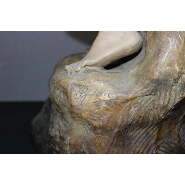 Polychrome Terracotta Sculpture by Sydan for Goldscheider, 1890s For Sale - Image 4 of 12