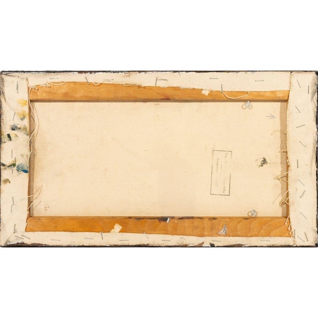 Late 20th Century Andy Miller Abstract Composition Oil on Canvas For Sale - Image 5 of 6