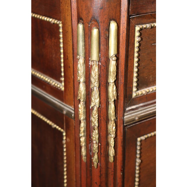 Maison Jansen Louis XVI Style Marble Top Bronze Mounted Commode For Sale - Image 13 of 13