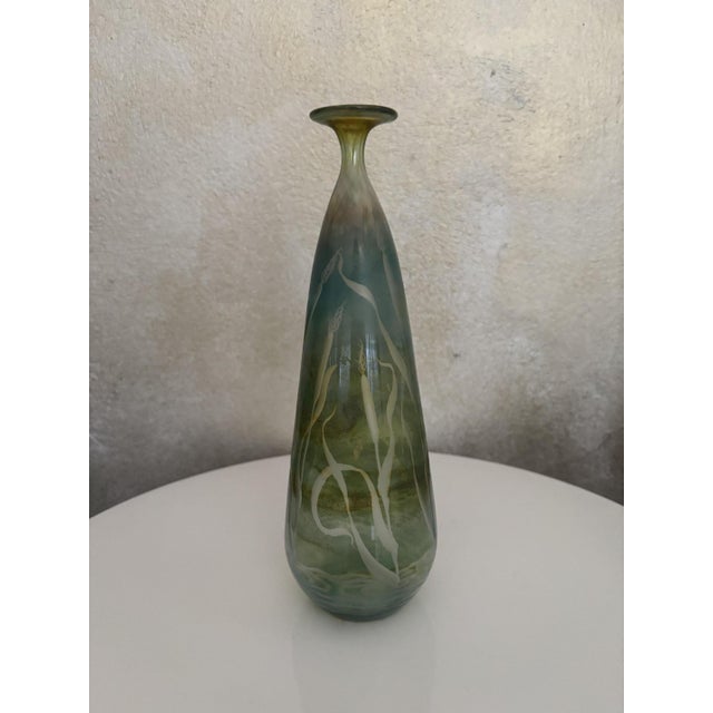 Dragonfly Studio Glass Vase by W. Schmid for Zwiesel, Germany, 1982 For Sale - Image 11 of 16