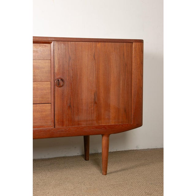 Randers Møbelfabrik Danish Teak Model 42 Sideboard by Harry Østergaard for Randers Møbelfabrik, 1960 For Sale - Image 4 of 18
