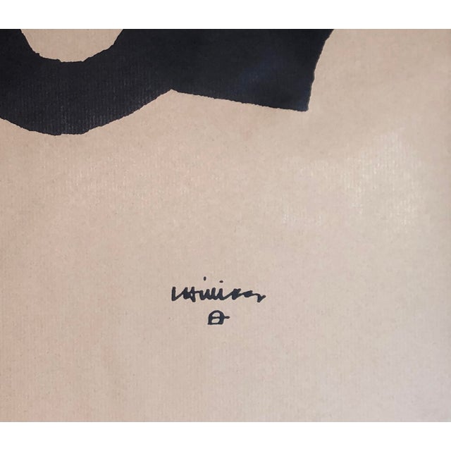 Eduardo Chillida, Untitled n.d., 1982, Offset Lithograph on Kraft Paper For Sale - Image 7 of 13
