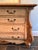 French Provincial Vintage Sherrill Furniture Leather-Wrapped French Provincial Bombé Chest, Attributed For Sale - Image 3 of 7