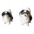 Vintage Bone China Pekengnese Dog Figurines- Set of 2 For Sale