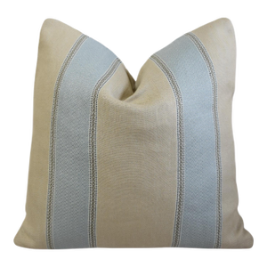 French Countryside Cottage Stripe Feather/Down Pillow