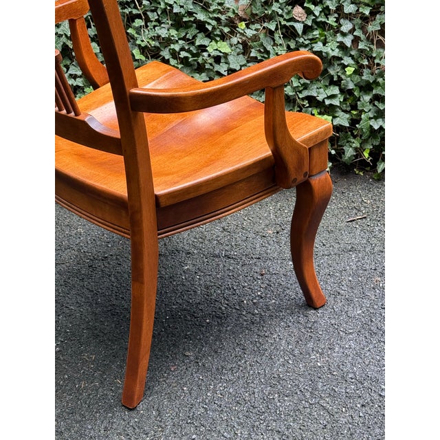 Nichols & Stone Late 20th Century Solid Maple Spindle Back Dining Chairs - Set of 6 For Sale - Image 4 of 12