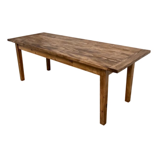 Large Pine Table, 1970s For Sale