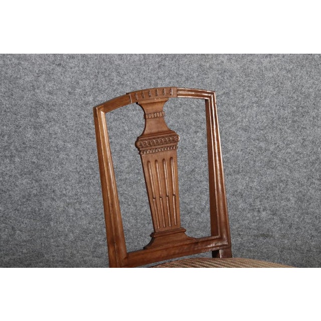 Antique Louis XVI Chairs in Walnut, 1780, Set of 3 For Sale - Image 13 of 18