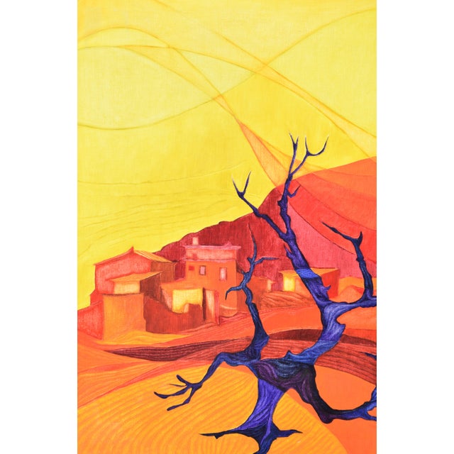 Hermann Schmidt-Schmied, La Fresneda, 1970, Oil Painting on Canvas, Framed For Sale - Image 6 of 9