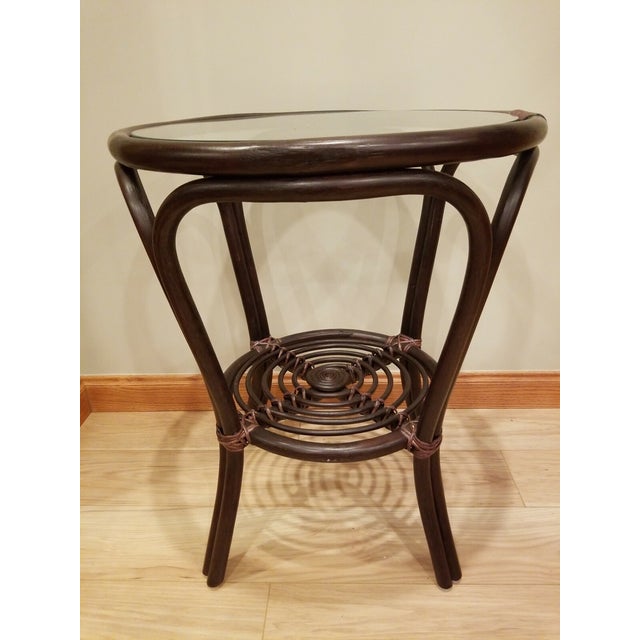 Bring timeless coastal charm and Mid-Century Modern style to your home with this beautiful vintage handmade rattan and...