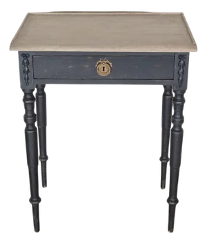 Swedish Console Table with Gallery Edge and Contrasting Painted Top, circa 1880