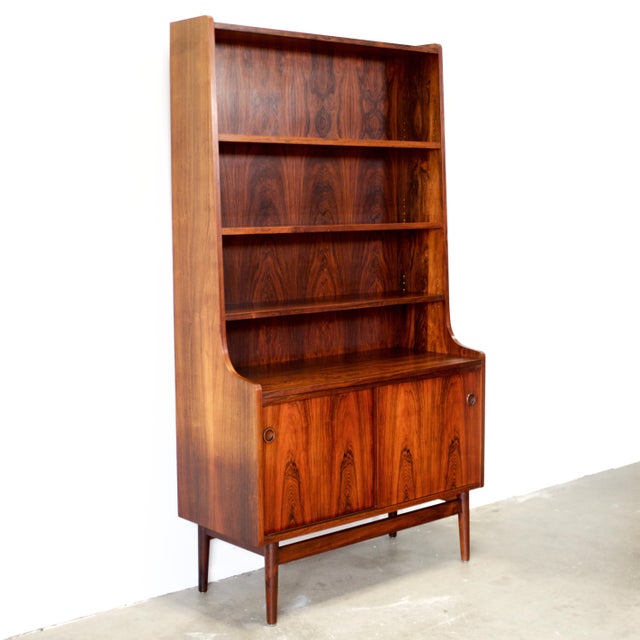 1950s 1950s Nexø Møbelfabrik Rosewood Bookcase Designed by Johannes Sorth For Sale - Image 5 of 10