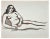 Jean Delpech, Nude, Original Watercolour, Mid-20th Century For Sale