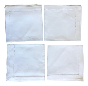 Vintage Linen Luncheon Napkins - Set of 4