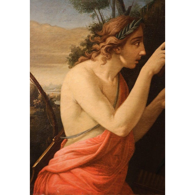Circle of Pompeo Girolamo Batoni, Apollo and Marsyas, 1770, Oil on Canvas For Sale - Image 11 of 16