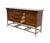Brown Hickory White Burled Walnut Italian Modern 70" Sideboard Buffet W. Metal Base 41024-41 For Sale - Image 8 of 14