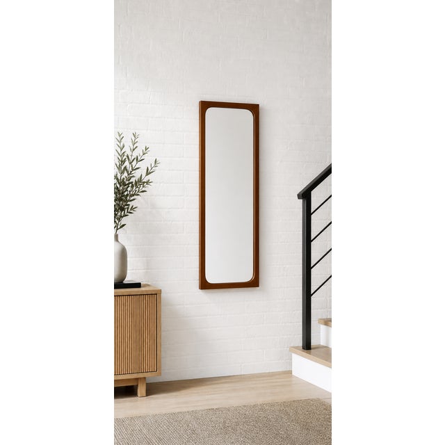 1960s Mid Century Modern Danish Teak Mirror by Aksel Kjersgaard For Sale - Image 5 of 8