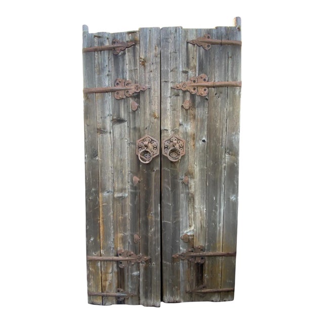 Old Mongolian Wood Door / Gate For Sale