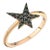 Own Your Story Blackout Rock Star Ring in Rose Gold, Size 4 For Sale